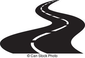 ... of winding road vector ...