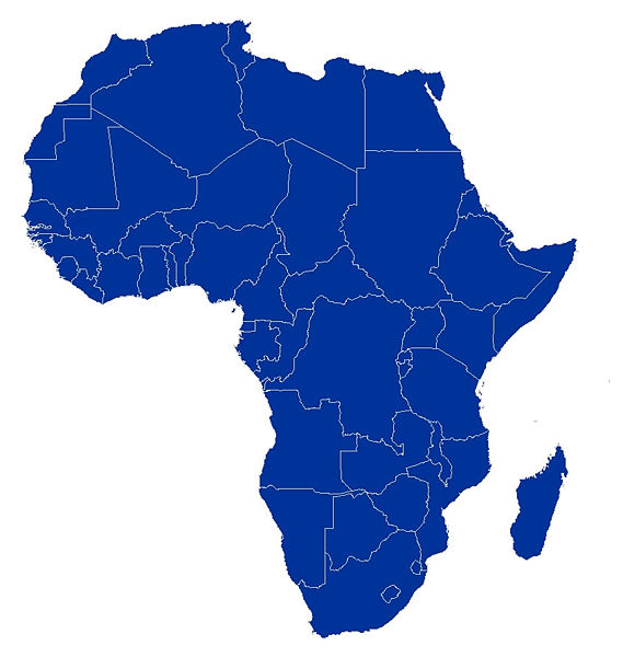 ... Blank Africa Outline Map ...