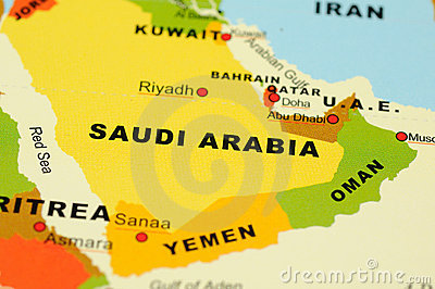 Map Of Saudi Arabia Stock ...
