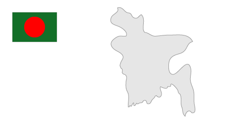 Bangladesh Map Flag Icon Clip ...
