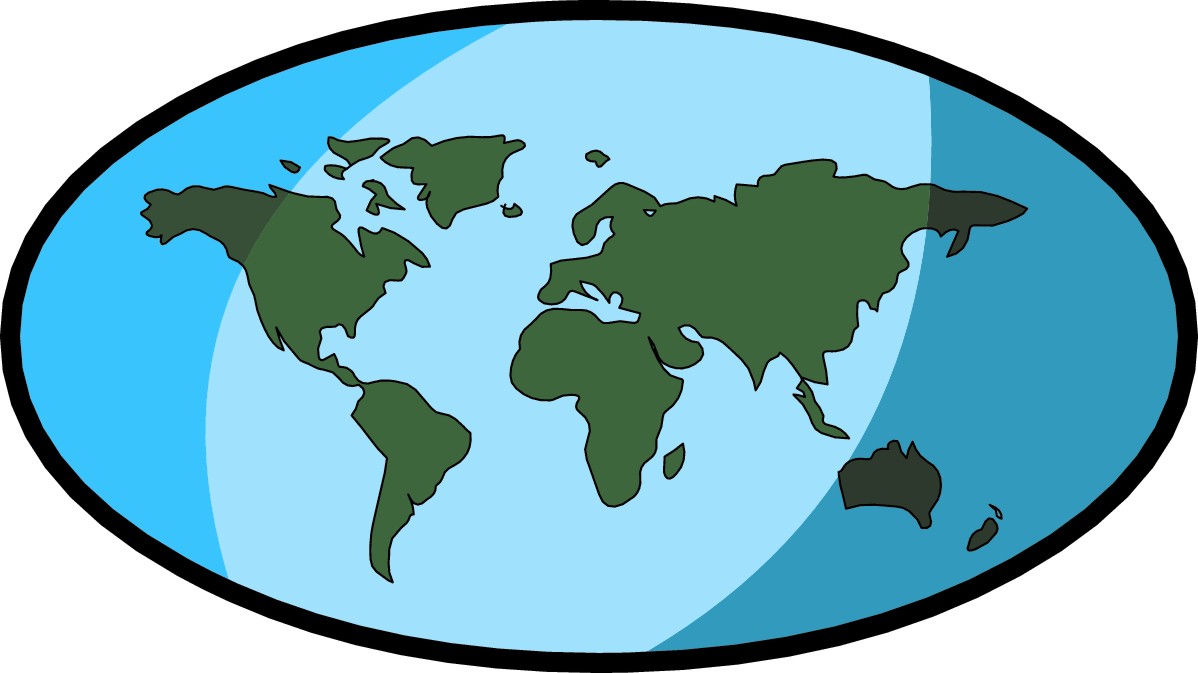 Free Clipart World Map