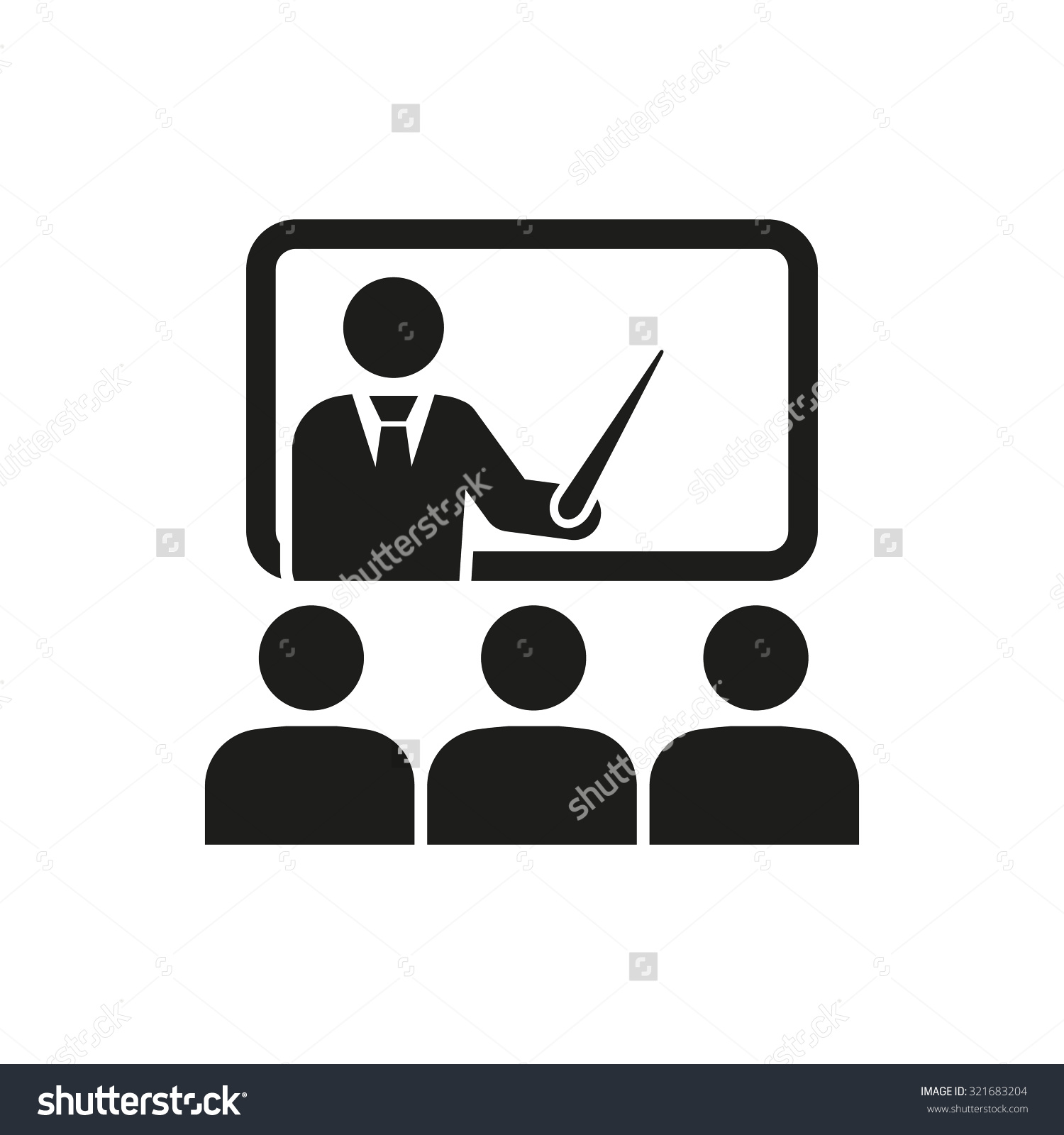 the training icon , teacher ...