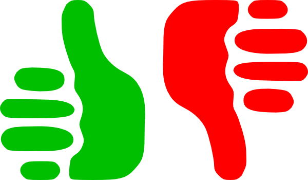 Thumbs Up Thumbs Down Clip Art 