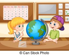 ... girl in geography class