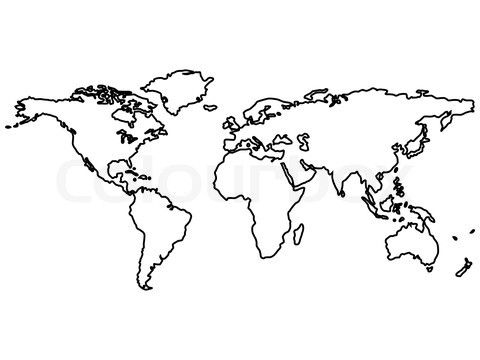 simple map of the world ...